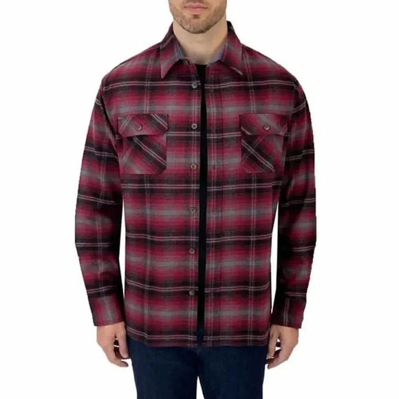 Jachs MFG Men's Lightweight Flannel And Thermal —2 Pack Red XXL - Picture 3 of 7